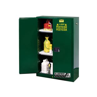 Justrite 899004 - 90 Gallon Manual Close Sure-Grip EX Pesticides Safety Cabinet