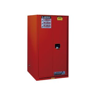 Justrite 894591 - 60 Gallon Sliding Self Close Door Sure-Grip EX Combustibles Safety Cabinet