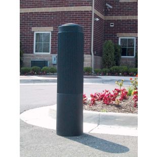 Ideal Shield Ribbed Style Bollard Cover 52"H - Fits 10" to 11" Diameter Bollards