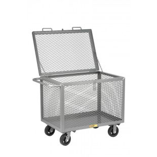 Little Giant Steel Expanded Metal Box Trucks with Hinged Lids