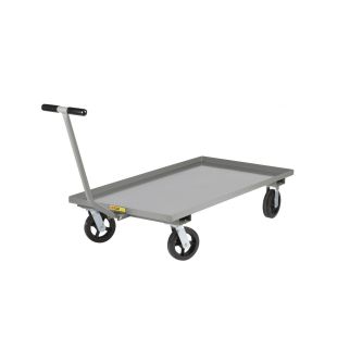 Little Giant Steel Caster Steer Wagons with 1-1/2" Retaining Lip Deck