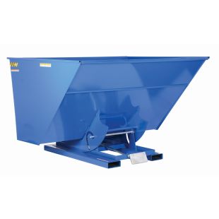 Vestil Steel Self Dumping Fork Truck Hoppers with Bumper Release - Many Colors Available