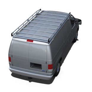 Prime Design AR1301-S AluRack Aluminum Rack with Rear Rollers for Ford E-Series Vans