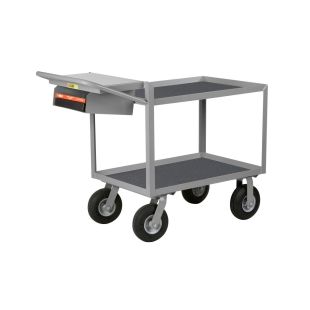 Little Giant Steel 24"W Writing Shelf and Storage Pocket Instrument Carts with Multiple Top Choices
