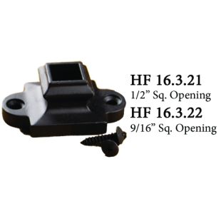 House of Forgings Aluminum Shoes with Screw Down Ears for 1/2" Square Ended Balusters