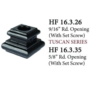 House of Forgings Cast Iron Flat Shoes for Round Ended Balusters