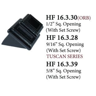 House of Forgings Cast Iron Square Pitched Shoes for Square Ended Balusters