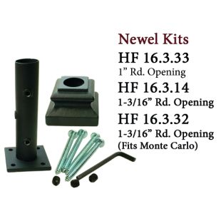 House of Forgings Cast Iron Newel Kits for Round Ended Newels