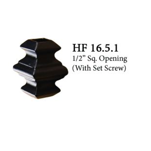 House of Forgings Aluminum Adjustable Knuckles with Set Screw for 1/2" Square Balusters
