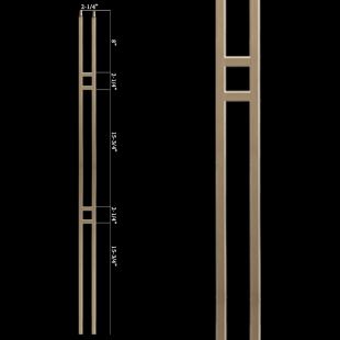 House of Forgings 16.6.1 - 1/2" Square Hollow Core Baluster - Dorado Gold