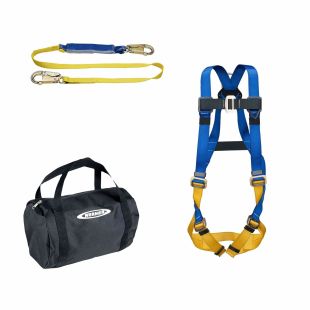 Werner K121013 Aerial Kit with BaseWear Std Harness and 6 ft DeCoil Lanyard