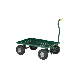 Little Giant Steel Nursery Wagons with Perforated Deck and 1-1/2" Retaining Lip Deck - 24"W x 36"L