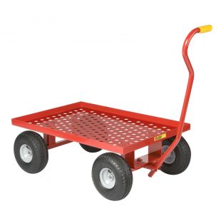 Little Giant Steel Wagons with Perforated Deck and 1-1/2" Lip - 24"W x 36"L