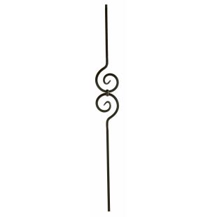 M32544 Spiral Scroll 1/2" Sq. Balusters