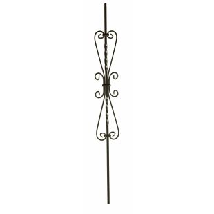 M33144 5-1/4" Heart Scroll 1/2" Sq. Balusters