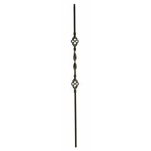 M8544 Single Ribbon Double Basket 1/2" Sq. Balusters