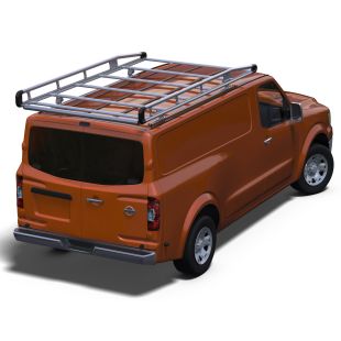 Prime Design AR1900 AluRack Aluminum Rack with Rear Rollers for 2014 and Newer Nissan NV Cargo Vans with 146" Wheelbase and 84" Roof