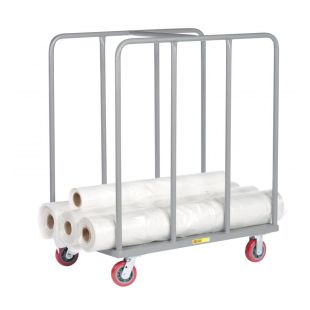 Little Giant Steel Roll Goods Trucks with 6" Polyurethane Casters in Multiple Sizes