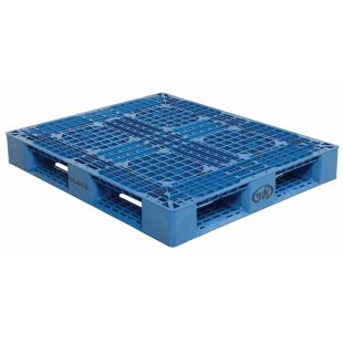 Vestil PLP2-4840-BLUE Plastic Pallet Skid - 40W" x 48"L x 6"H