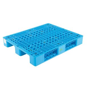Vestil PLPR-4840-ST Blue Plastic Pallet Skid - 40W" x 48"L x 6-1/2"H
