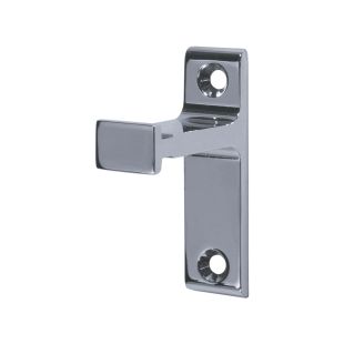 Vertical Bracket for Rolling Library Ladder Top Guides - Chrome Finish