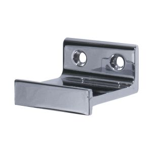 Horizontal Bracket for Rolling Library Ladder Top Guides - Chrome Finish
