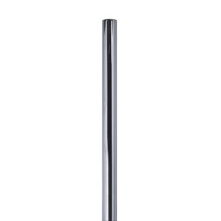 6ft Straight Library Ladder Rail Section  - Chrome Finish
