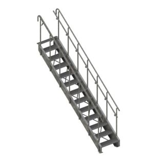 Lapeyre Industrial Stair - Galvanized Carbon Steel