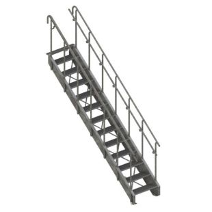 Lapeyre Industrial Stair - Galvanized Carbon Steel