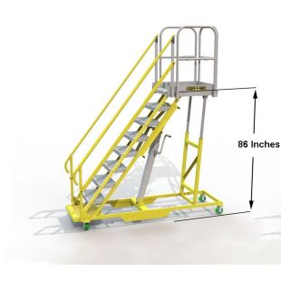 Custom Vari-Safe Adjustable Height Mobile Stair