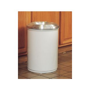 Justrite White Cease-Fire Waste Receptable Safety Cans with Aluminum Top