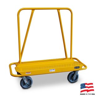 American Cart 75121-01 Drywall Cart DWC-3 with Standard Back and Caster Kit
