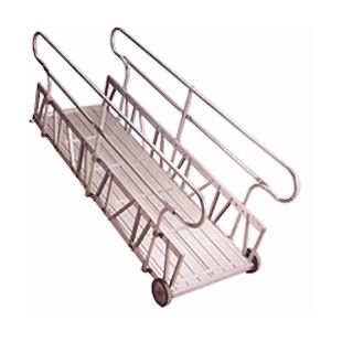 Metallic Ladder 32" Width Round Handle Aluminum Marine Gangway