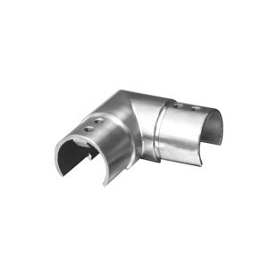 House of Forgings AX00.032.170.A.SP Axia Horizontal 90 Degree Fitting Round Glass Cap Rails