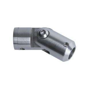 House of Forgings AX10.010.209.A.SP Axia Inline Adjustable Angle Holder for Flat Mounting of Round Tube Infill