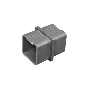 House of Forgings AX20.008.112.A.SP Inline Connector for Square Tube Handrails