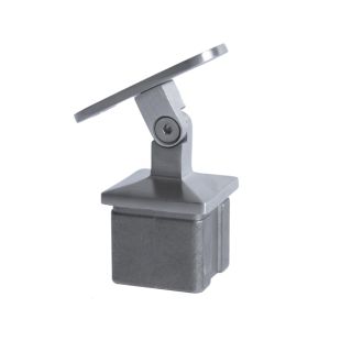 House of Forgings AX20.005.031.A.SP Adjustable Angle Square Post Handrail Support