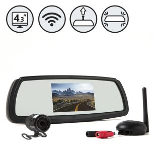 Rear View Safety RVS-091407 Wireless Backup Camera System with Mirror Monitor