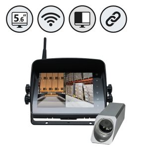 Rear View Safety RVS-577FW Wireless Safety Camera System for Forklifts - 5" Dual Screen Display