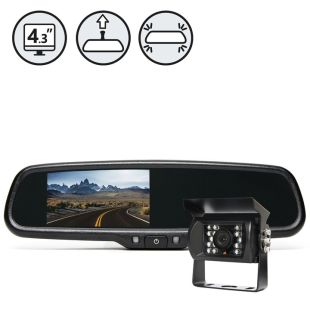 Rear View Safety RVS-770718 Backup Camera System with Replacement Mirror Monitor