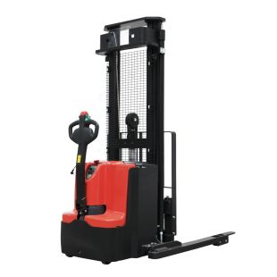 Ballymore BALLYPAL35TSL157 Powered Drive and Lift Pallet Stacker with 157" Max Lift Height - 3,500 lbs Capacity