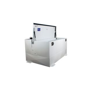 Better Built 29224168 Steel Combo Transfer Tank with Chest Box - 75 Gallons - White Finish