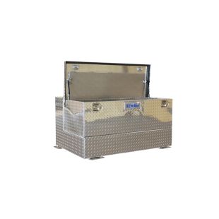 Better Built 37024159 Aluminum Combo Transfer Tank with Chest Box - 75 Gallons - Silver Finish