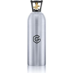 20Lb Aluminum CO2 Tank / Gas Cylinder with CGA 320 Valve - DOT Approved