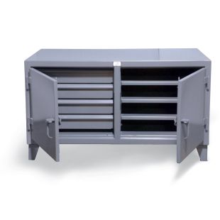 Strong Hold Cabinet Workbenches with Hidden Drawer Storage