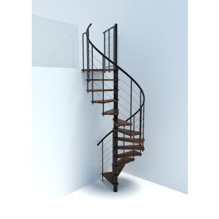 Chicago Spiral Stairs - 63" - Walnut