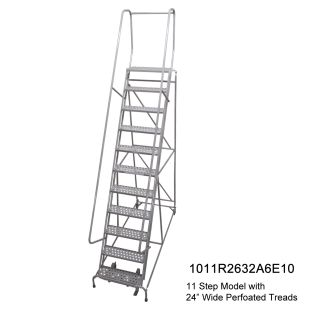Cotterman Fully Assembled Series 1000 Rolling Warehouse Ladders