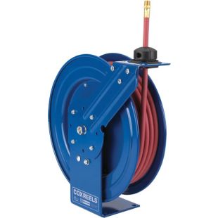 Cox P Series Low Pressure Spring Driven Hose Reels with Hoses