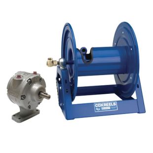 Coxreels 1125-4-100-AB 1125 Series Motorized Hose Reel for 1/2" x 100' Hoses with #6 VANE Cast Iron Air Motor