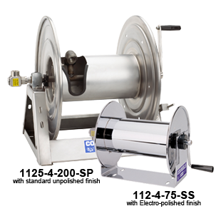 Coxreels Stainless Steel Hand Crank Hose Reels
